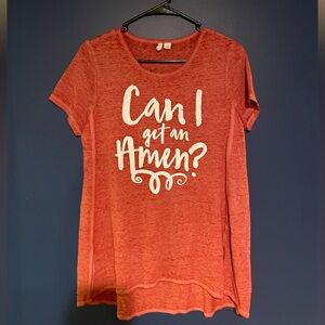 Pinkish Red Graphic Tee